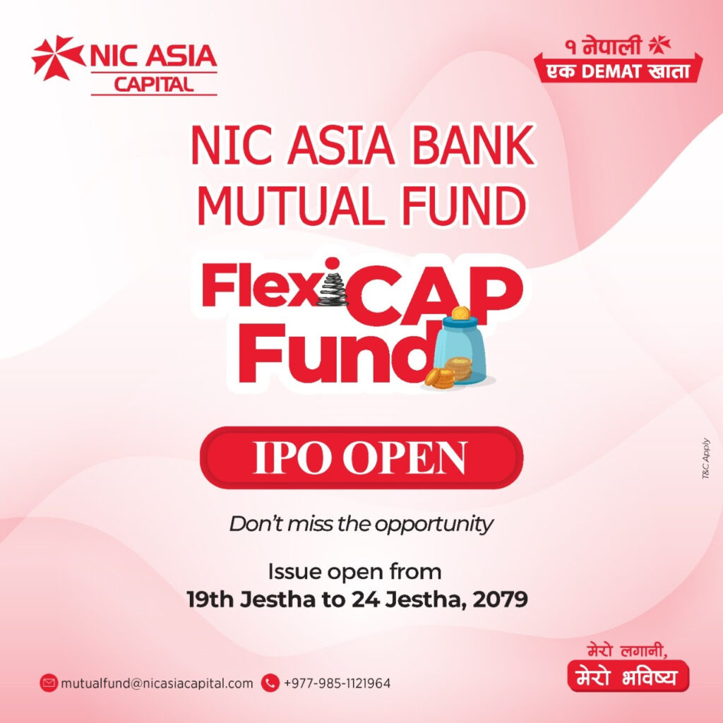 Nic Asia launched its mutual fund “NIC ASIA Flexi Cap Fund”