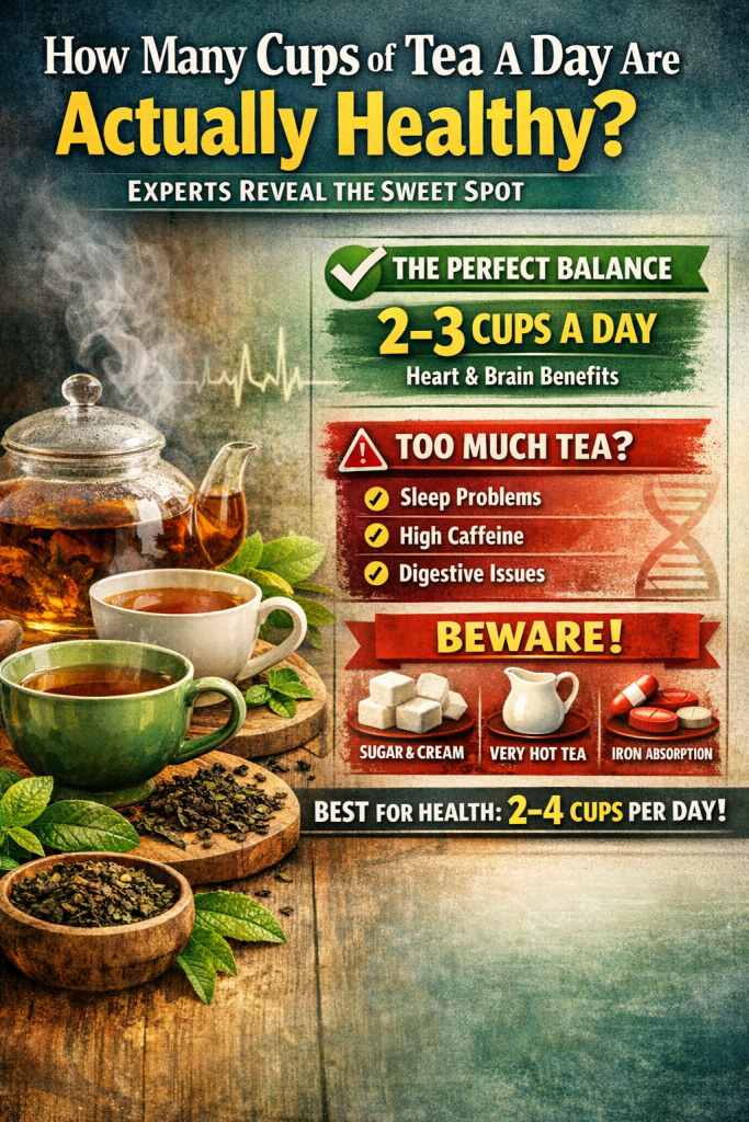 “How Many Cups of Tea a Day Are Actually Healthy? Experts Reveal the Sweet Spot”