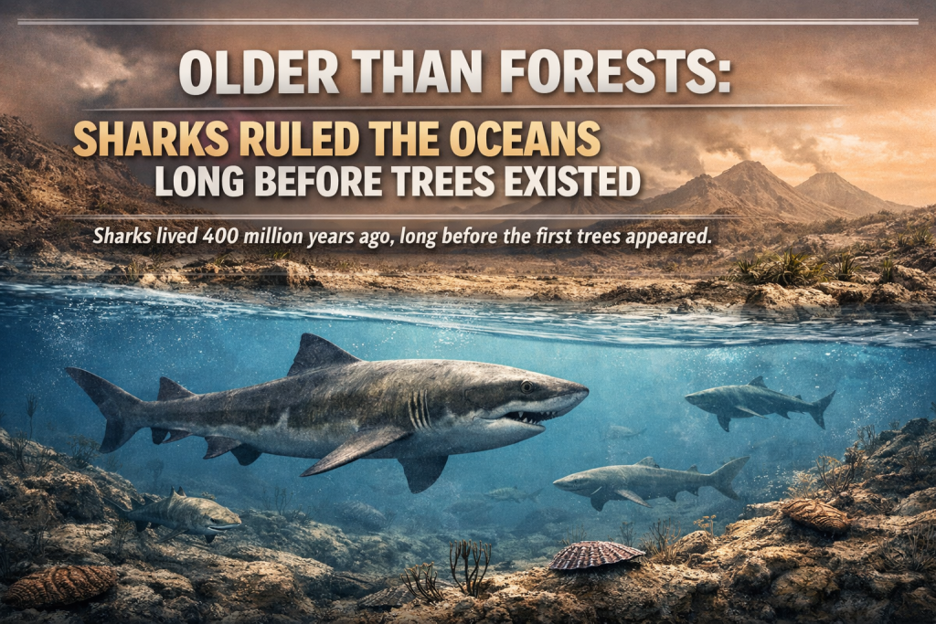 “Older Than Forests: Sharks Ruled the Oceans Long Before Trees Existed”