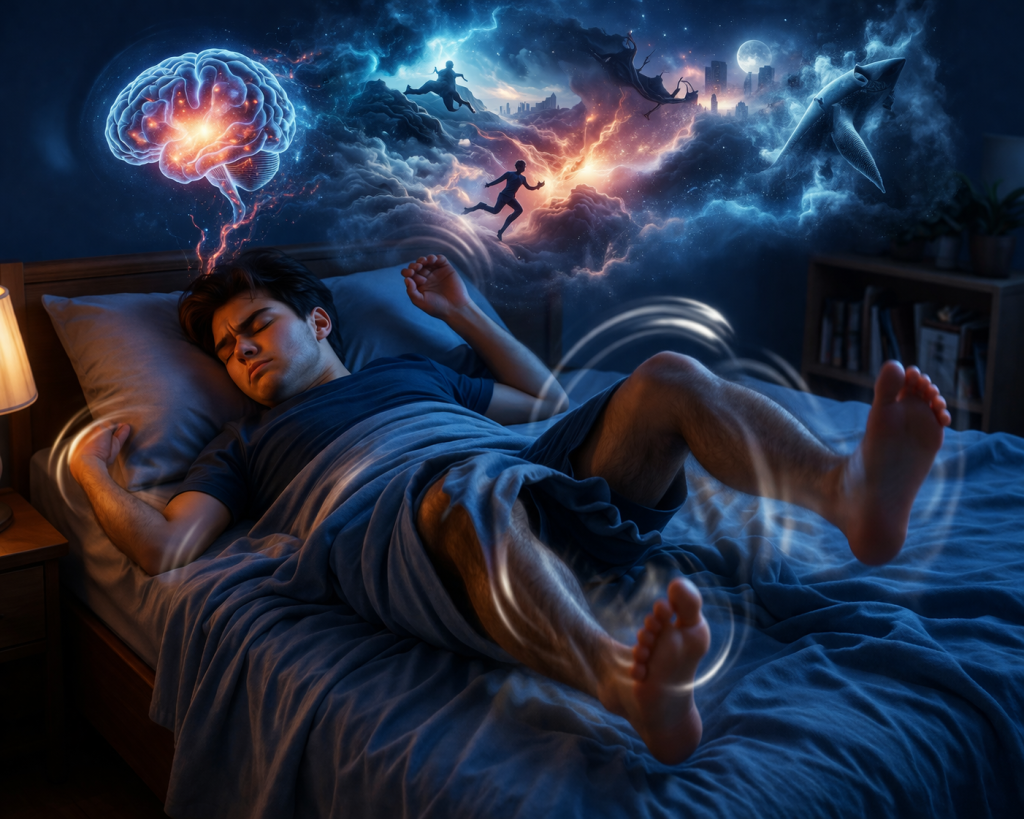 सपना देख्दा किन हल्लिन्छन् हातखुट्टा ? निद्राभित्र लुकेको रहस्यमय विज्ञानले चकित पार्ने तथ्य !