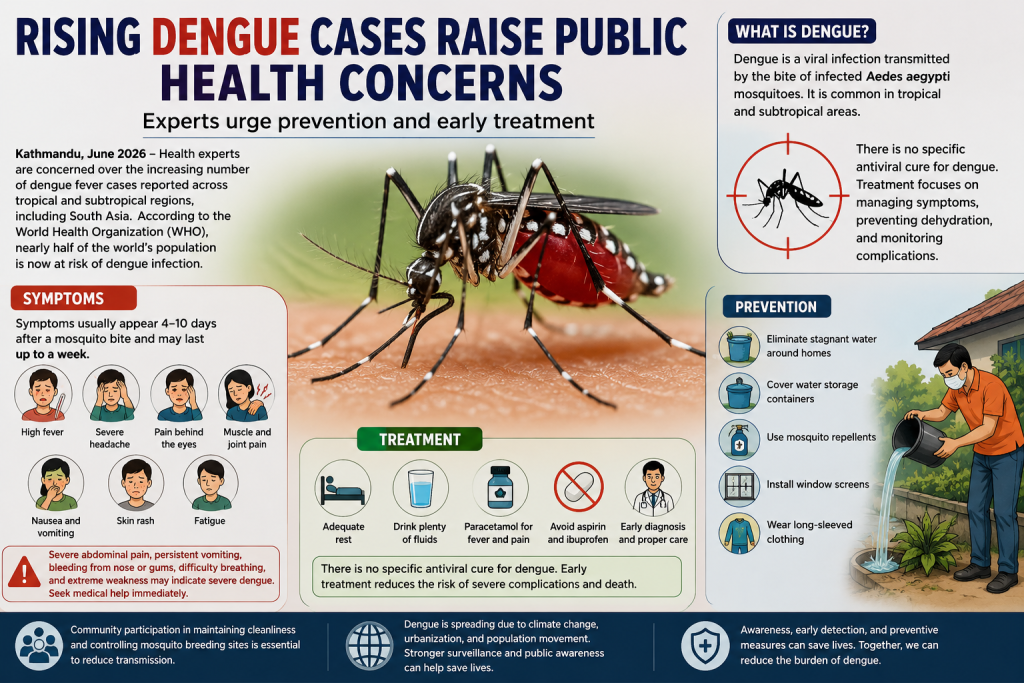 Rising Dengue Cases Raise Public Health Concerns: Experts Urge Prevention and Early Treatment